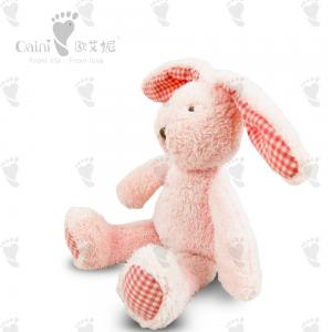 China Eco Friendly Cute Soft Toys Pink Bunny Stuffed Animal 19 X 28cm on sale