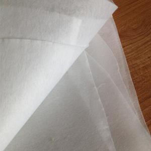 Quality Non Woven Water Soluble Interlining Fabric / Water Dissolving Paper Embossed Designed for sale