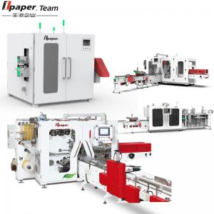 China 200 pcs/min Facial Tissue Cutting and Packing Machine for Jumbo Roll Tissue Making Fast on sale