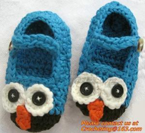 Quality Baby Boys Girls Crochet Sandal Thongs Slippers Newborn Infant Toddler Prewalker Kids Knitt for sale