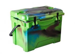 Quality OEM 25QT Portable Roto Molded Ice Box Outdoor Ice Fishing Tackle Box for sale