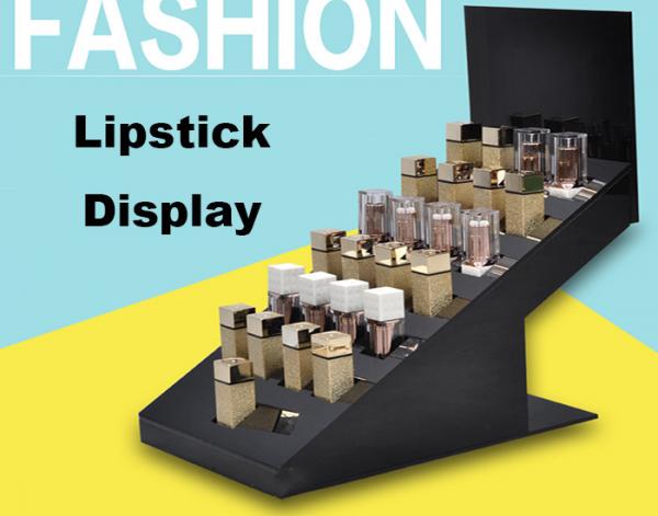 Buy High End Retail Cosmetic Display Cases Lipstick Display Stand Eco Friendly Material at wholesale prices