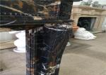 54" 60" Black Portoro Marble Fireplace Surround With Classic Appearance