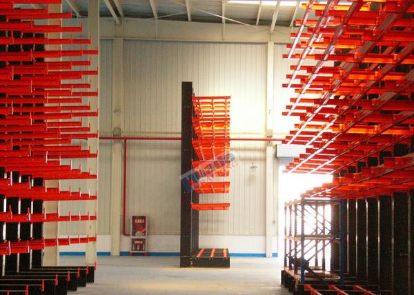 Buy 1200 Kg Load Capacity Cantilever Storage Racks Roll - Formed H Beam With 700mm Arm at wholesale prices