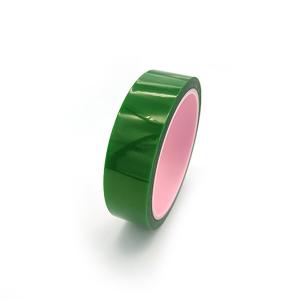 China Polyester Silicone ESD Masking Tape Anti Aging 2.4mil Green Color on sale