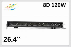 Quality 8D 12V 24V E-mark approved New bumper LED light bar,  120W 26.4inch super power truck tractor led bar for sale