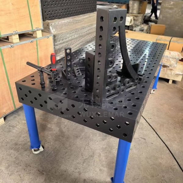D28 Welding Table CNC Machined Precision Hole Pattern