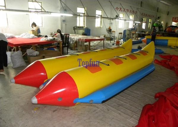 Buy 8 Person Customized Towable Banana Boat 0.9 mm PVC For Water Park at wholesale prices