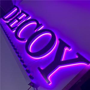 Quality Store Coffee Shop Led Sign Backlighting Purple Lighting CE RoHS for sale