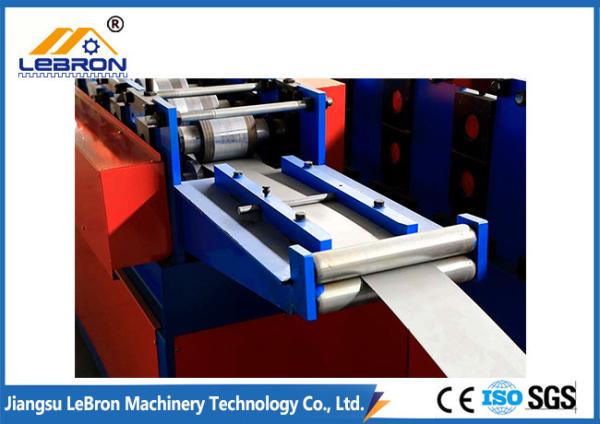 Buy Red color 2018 new type PLC control automatic door frame roll forming machine high precision and smooth made in China at wholesale prices