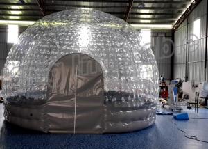 China Outdoor Rental Transparent Inflatable Cube Tent Bubble Tent With Double Layers on sale
