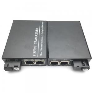 Quality Single Dual Fiber Ethernet Media Converter IEEE802.3ab 1000Base - T 0.5A for sale