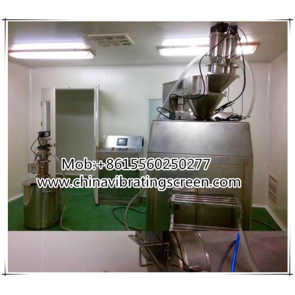 Using single air as the power source for the granule vacuum feeding machine