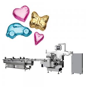 Quality PLC and Touch Screen Controlled FILLING Heart Shape Foil Wrapping Machine For Chocolate for sale