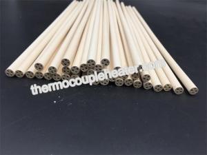 China 98.3---99.9% MgO Magnesia ceramic pipes tubes pin rod for cartridge heater on sale