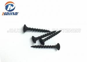 China Hardend Steel Black Phosphated Phil Bugle Head Drywall Screws , C1022 Self Tapping Metal Screws on sale