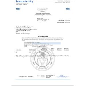 Shenzhen Yunlink Technology Co., Ltd. Certifications