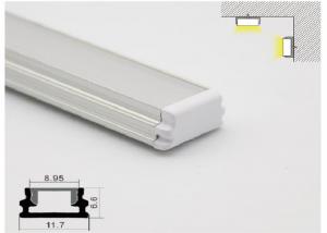 China Wind Resistance LED Aluminum Profile 11 X 7mm Linear LED Profiles For Ceiling / Wall on sale