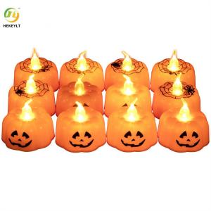 Quality Halloween Pumpkin Battery Operated LED Candles Light Night Party Decorations for sale
