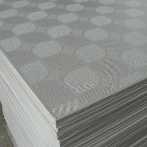 China 603x603 Plasterboard Gypsum Board PVC Gypsum Ceiling Tiles 7-12mm on sale