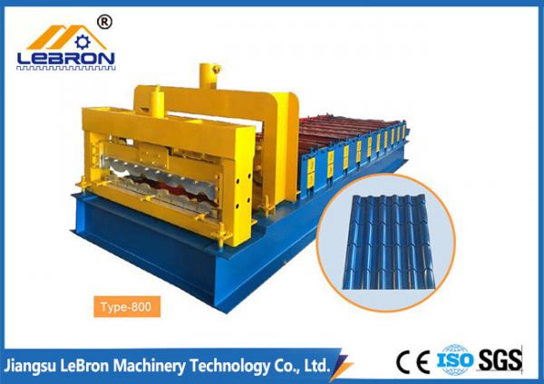 Buy New 6500 mm long color steel glazed tile roll forming machine /  glazed roof tile roll forming machine at wholesale prices