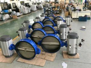Quality Wafer Pneumatic Butterfly Valves with High Performance Pneumatic Actuator for sale