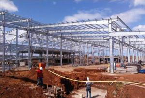 Quality Galvanized Portal Steel Structure Warehouse With Customizable Size for sale