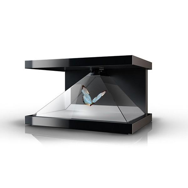 Buy Magic 3D Hologram Pyramid Showcase , Holographic Display Pyramid Box Full HD Resolution at wholesale prices
