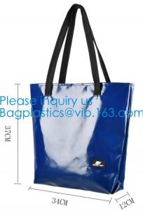Quality 1000D Waterproof PVC Tarpaulin Customized Shopping Bag, Daily Women Shoulder Tote Bags Wholesale Price for sale