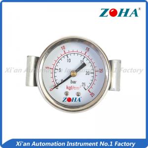 Quality Easily Using Air General Pressure Gauge Back With Clamp Mounting Anti Corrosion for sale