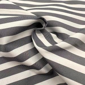 Quality 100% Polyester Fabric 170gsm Stripe Pattern Yarn Dyed Fabric For Men