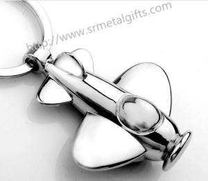 China metal aeroplane FOB key ring, zinc alloy, wholesale custom made airplane key fob key chain on sale