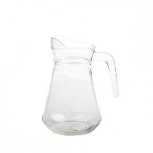 Quality 1 Liter Glass Water Pitcher Customized Glass Water Carafe Transparent for sale