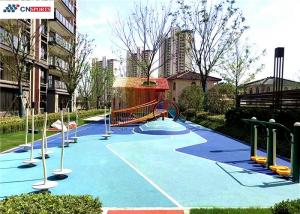 Quality EPDM Rubber Flooring , Blue Outdoor Playground Rubber Flooring for sale