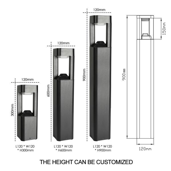 Led Waterproof Garden Light Frosted diffuser OSRAM 10W AC Powered For Garden Decoration Use