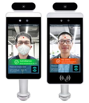 Buy Android 7.1 Wall Mounted Access Control Terminal With Body Temperature Testing & Face Recognotion at wholesale prices