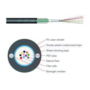 Buy cheap GYXTW Central Loose Tube Outdoor Optical Fiber Cable Single Mode 12 Core from wholesalers