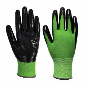 Quality Nitrile Supergrip Tight Fitting ladies Gardening Work Gloves Size 9 Size 10 for sale