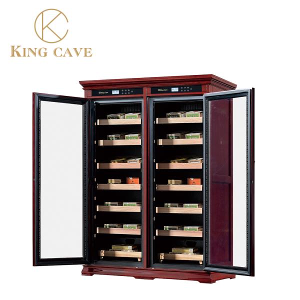 Double Door Humidor Cabinet Cigar Cooler With Humidity Control Double Door Humidor Cabinet Cigar Cooler With Humidity Control