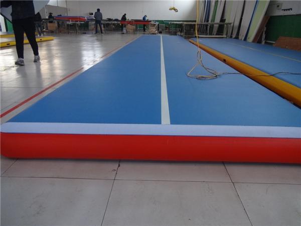 Buy Gymnastic Club Inflatable Bounce Mat , Air Pro Tumble Track Long Life Span at wholesale prices