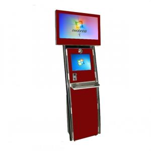 Buy cheap Easy Operating Self Ordering Kiosk free standing dual screen For Bank / Hotel from wholesalers