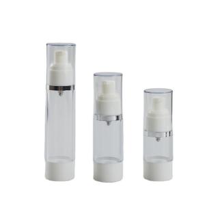 China AS Collar Luxury 15ml 30ml 50ml Refillable Cosmetic Twist Vacuum Airless Serum Oil Lotion Spray Pump Bottle on sale