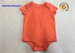 Envelope Neck Newborn Short Sleeve Bodysuit 100% Cotton Interlock For Baby Girl
