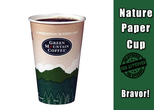 Buy Custom Printed 12oz Recyclable Paper Cups Colorful For Hot Coffee / Tea at wholesale prices
