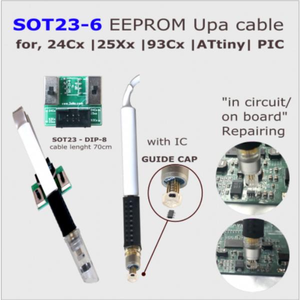 Buy SOT23-6 POGO PIN ADAPTER spring load with guide cap for in-circuit ECU mileage programmer connect cable at wholesale prices