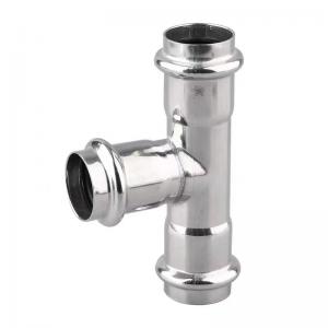 China Thin-Wall Pressure Equal Diameter Tee in Stainless Steel 304 316 for Water Supply System on sale