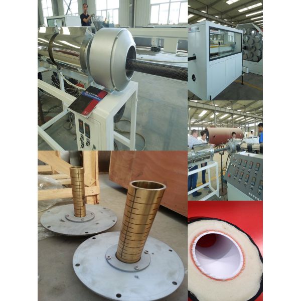 Production Line for Continuously Corrugated, Flexible Pre-Insulated Pipes (PERT/PEX), for Isoproflex-Type Pipes