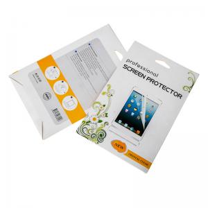 Quality Folding screen protector packaging box Tempered Glass Envelope Hang for sale