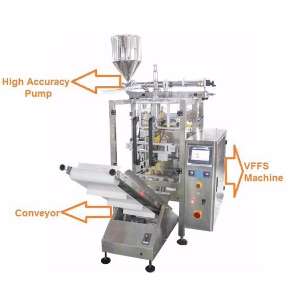 Vertical Automatic Small Sauce Packing Machine / Liquid Automatic Packaging Machine