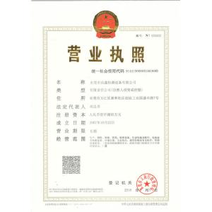 Dongguan Gaoxin Testing Equipment Co., Ltd.， Certifications